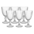 Jogo 6 Taça de Vidro para Água Melina Premium Transparente Sucos 320ml Haüskraft