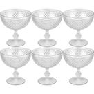 Jogo 6 Taça Diamante em Acrílico para Sobremesa 380 ml Resistente Trabalhada Hotel Sorveteria Jogo 6 Taça Diamante em Acrílico para Sobremesa 380 ml Resistente Trabalhada Hotel Sorveteria