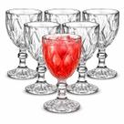 Jogo 6 Taça Diamond 340ml Transparente Água Suco Vinho Vidro-Transparente(Transparente) Jogo 6 Taça Diamond 340ml Transparente Água Suco Vinho Vidro-Transparente(Transparente)