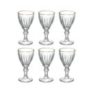 Jogo 6 taça licor transparente dominic 55ml hauskraft