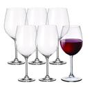 Jogo 6 Taça para Vinho Tinto 740ml em Cristal Transparente Wolff