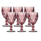 Jogo 6 Taças 260ml Diamante Rose Jogo 6 Taças 260ml Diamante Rose