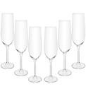 Jogo 6 Tacas 270ml Para Champanhe Crex Cristal Ecológico