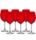 Jogo 6 Taças 580ml Bordeaux Vermelho Cristal Ecológico Bohemia Jogo 6 Taças 580ml Bordeaux Vermelho Cristal Ecológico Bohemia