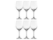 Jogo 6 Taças Água/Vinho Barone 385ml Vidro Nadir Figueiredo (7156)