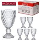 Jogo 6 Taças Água/Vinho Vidro Elysée 325 ml Transparente - Haüskraft