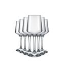 Jogo 6 Taças Brunello 390ml Ideal Vinho Tinto Refinado Vidro Nadir