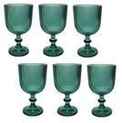 Jogo 6 Taças Cameratta em Vidro 365ml Verde L'Hermitage