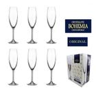 Jogo 6 Taças Champagne Cristal Titanium Gastro 220ml Bohemia