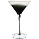 JOGO 6 TAÇAS COM FILETE PRETO ECO CRYSTAL 200ml 19x12cm TRANSPARENTE