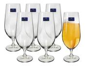Jogo 6 Taças de Cerveja 380ml Cristal Bohemia Colibri Elegantes, Resistentes e Próprias para LavaLouças