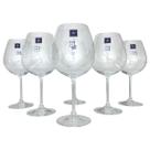 Jogo 6 Taças de Cristal Bohemia para Vinho Tinto 650ml