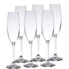 Jogo 6 Taças de Cristal para Champagne Gastro Colibri 220ml Espumante Wolff