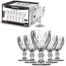 Jogo 6 Taças De Vidro Original Glass Diamante 260ml