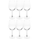 Jogo 6 Taças de Vidro para Vinho Tinto 420ml Lyor Degustação Branco Rose Gourmet