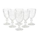 Jogo 6 Taças Diamante Vidro 330ml Copo Diamond Moderno Luxo