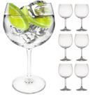 Jogo 6 Taças Gin Cristal Ecológico Transparente 600ml Lyor