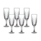 Jogo 6 Taças Glass 185 Ml Vidro Transparente E Resistente