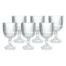 Jogo 6 Taças Graffiato De Vidro Para Servir Água Vinho 370ml Jogo 6 Taças Graffiato De Vidro Para Servir Água Vinho 370ml