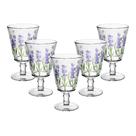 Jogo 6 Taças Lyor Vidro Resistente Decoração Cozinha 240ml