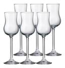 Jogo 6 Taças Vidro Crystal Titanio Bohemia Grappa Licor 85ml Cor Transparente