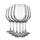 Jogo 6 Taças vinho agua Barone Degustação 600ml Translucida nadir