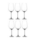 Jogo 6 taças vinho tinto em cristal ecológico Fracalanza Beatriz 770ml