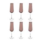 Jogo 6 Tçs Bohemia Champanhe Ardea Cristal 220Ml A26,5Cm Vm