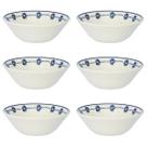 Jogo 6 Tigelas Bowl 500ml Cerâmica Conic Margaridas Biona Oxford