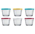 Jogo 6 Tigelas Bowl Americano Tampa 350ml Pequeno Sortido Jogo 6 Tigelas Bowl Americano Tampa 350ml Pequeno Sortido
