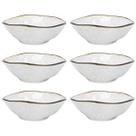 Jogo 6 Tigelas Ryo Maresia 500ml Cumbuca Bowl Cereais Oxford Porcelana