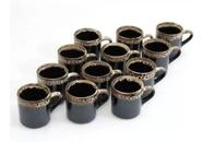 Jogo 6 Xícara Café 60ml Porcelana Caneca Cafezinho Borda - Art House