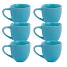 Jogo 6 Xicara Café Chá Porcelana 170ml Resistentes