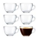 Jogo 6 Xícara De Café De Vidro 90ml Básica Brasilia Em Casa Tem Jogo 6 Xícara De Café De Vidro 90ml Básica Brasilia Em Casa Tem