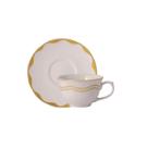 Jogo 6 Xícaras Café Com Pires 100 Ml - Brasilis 2392