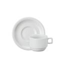Jogo 6 Xicaras Café Com Pires 100ml - Mod. Protel 073