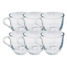 Jogo 6 Xicaras Chique Vidro Liso 150ML Ideal Cha Cafe Resistente Jogo 6 Xicaras Chique Vidro Liso 150ML Ideal Cha Cafe Resistente