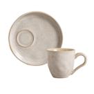 Jogo 6 Xícaras de Café 70ml Stoneware C/ Pires Bio Porto Brasil Cerâmica -