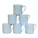 Jogo 6 xícaras de Café - Tradicional - 55 ml base reta - Porcelana branca Jogo 6 xícaras de Café - Tradicional - 55 ml base reta - Porcelana branca