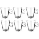 Jogo 6 Xícaras De Café Vidro 80ml Coffee Time Dinasty