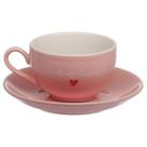 Jogo 6 Xicaras De Cha Cafe Rosa Coracao Hauskraft 160Ml Jogo 6 Xicaras De Cha Cafe Rosa Coracao Hauskraft 160Ml