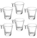 Jogo 6 Xícaras De Vidro Para Café 80ml Caneca Napoli Caneca - Egito