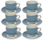 Jogo 6 Xícaras para Café de Porcelana Hauskraft Acqua 90ml