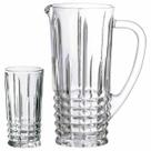 Jogo 7 Peças Jarra 1l e 6 Copos 256ml