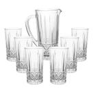 Jogo 7 Peças Jarra 1l e 6 Copos 256ml