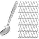 Jogo 72 Peças Colher De Sobremesa Talher De Mesa Restaurante