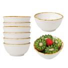 Jogo 8 Bowl Tigela Cumbuca Branco para Sopa Caldos Bambu Cerâmica Scalla 500ml