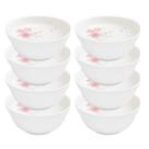Jogo 8 Bowl Tigela Cumbuca Caldos Sobremesas Flowers Bord Vidro 400ml Em Casa Tem