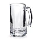 Jogo 8 Caneca De Chopp Zero Grau Vidro Transparente Casual Resistente Bar 380ml Class Home