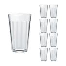 Jogo 8 Copo Americano Long Drink 345ml Vidro Cerveja Nadir